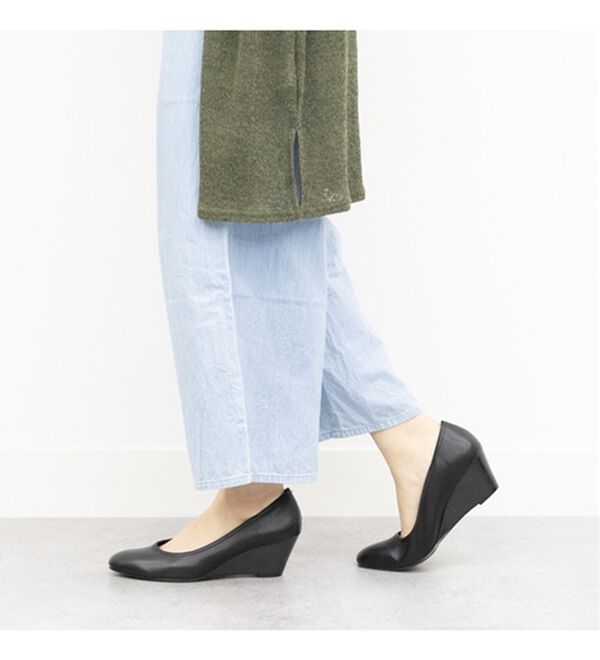 BELLUNA（ベルーナ）の「雨でも安心日本製こだわりウェッジパンプス（パンプス）」｜詳細画像