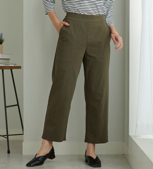 BELLUNA（ベルーナ）の「のびのびストレッチ美脚ストレートパンツ（ワイドパンツ・ガウチョ）」｜詳細画像