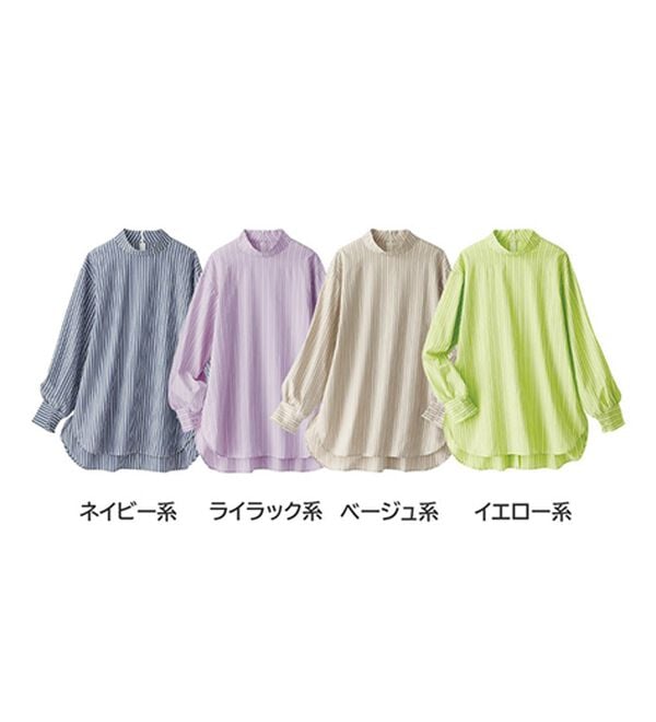 BELLUNA（ベルーナ）の「＜ＳＯＬＯＴＥＸ（Ｒ）＞ストレッチハイネックブラウス（ブラウス）」｜詳細画像