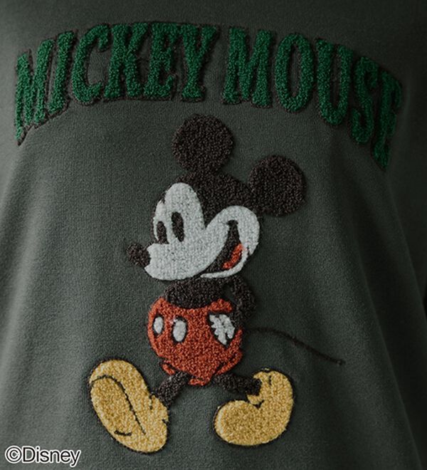 BELLUNA（ベルーナ）の「＜Ｄｉｓｎｅｙ＞【ミッキー】さがら刺しゅう裏毛トレーナー（カットソー）」｜詳細画像
