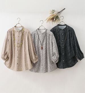 ルフラン（ルフラン）の「【３色組】上品見えモノトーンブラウス（ブラウス）」｜3色組