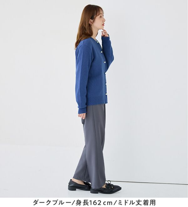 alotta（アロッタ）の「＜選べる２丈＞洗える！パール調ボタンゆるニットカーディガン（ニットカーディガン）」｜詳細画像