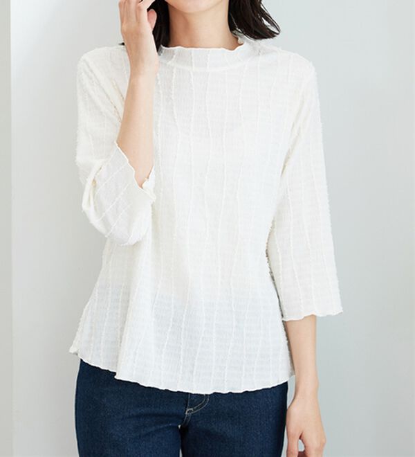 BELLUNA（ベルーナ）の「【2点セット】ジャカードプルオーバー＆ジャンスカセット（アンサンブル）」｜詳細画像