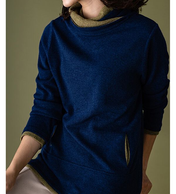 BELLUNA（ベルーナ）の「衿デザイン配色チュニック（チュニック）」｜詳細画像