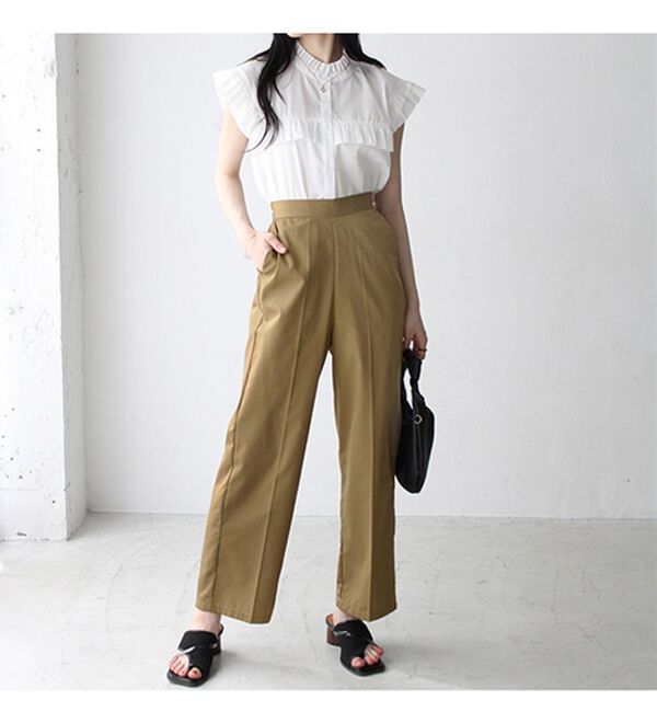 GeeRA（ジーラ）の「レイヤードラップパンツ（フルレングスパンツ）」｜詳細画像