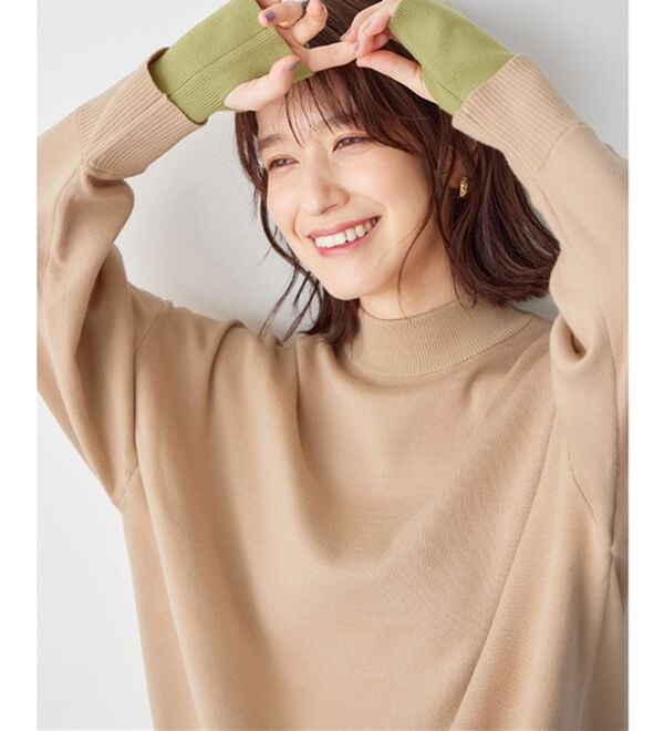 Viola e Viola（ヴィオラ エ ヴィオラ）の「洗えるもちもちレイヤード風ドルマンニット（ニット・セーター）」｜詳細画像