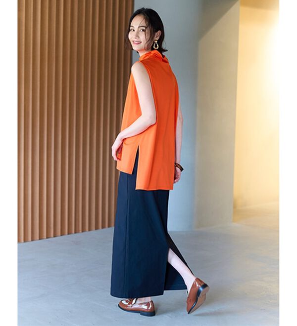 RANAN（ラナン）の「スリーブレスハイネックプルオーバー（カットソー）」｜詳細画像