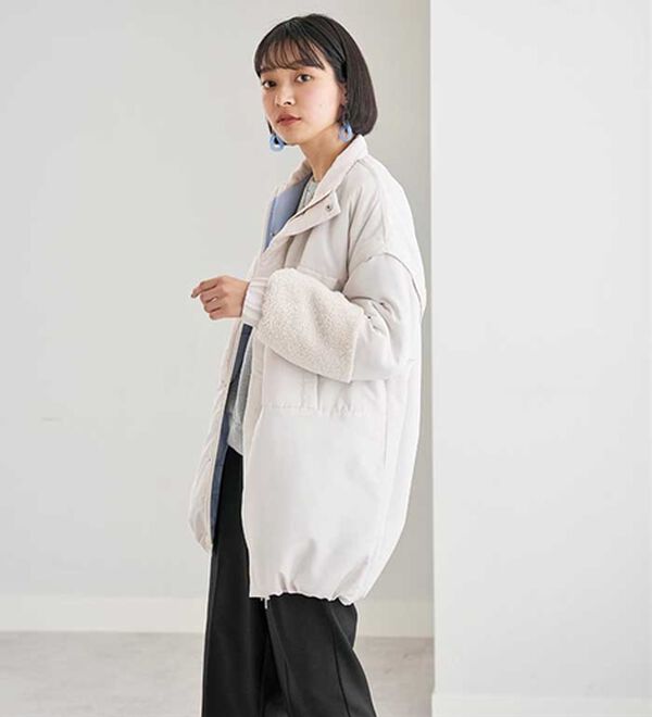 BELLUNA（ベルーナ）の「ベストにもなる！はっ水ヤク混中わたビッグコート（ハーフコート）」｜詳細画像