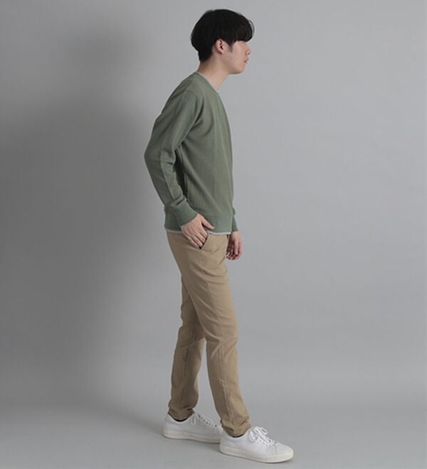 「＜ポロ・ビーシーエス＞ワッフルレイヤードトレーナー（メンズトレーナー）」｜詳細画像