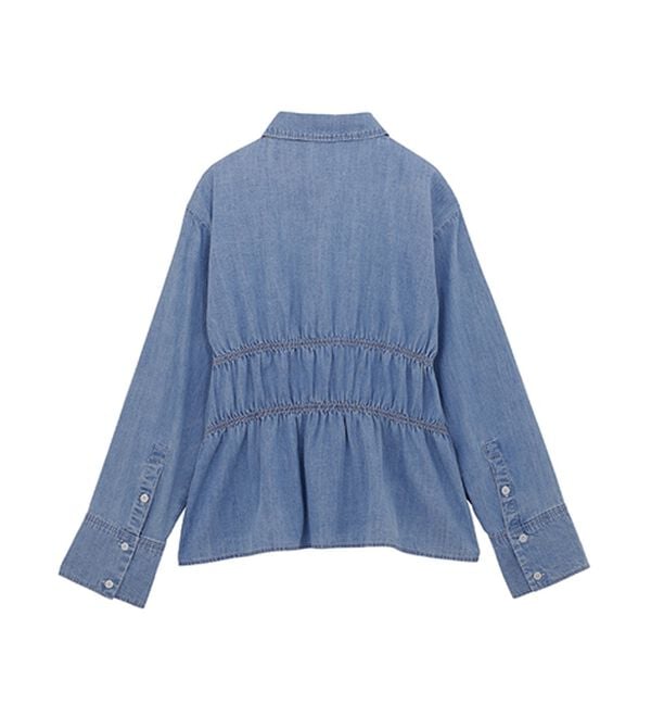 RANAN（ラナン）の「ライトデニムシャーリングデザインシャツブルー（シャツ）」｜詳細画像