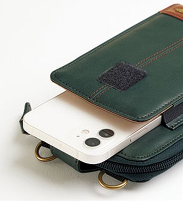 「＜ゴールデンベア＞大人のスマホ＆ウォレットポーチ（メンズショルダーバッグ）」｜詳細画像