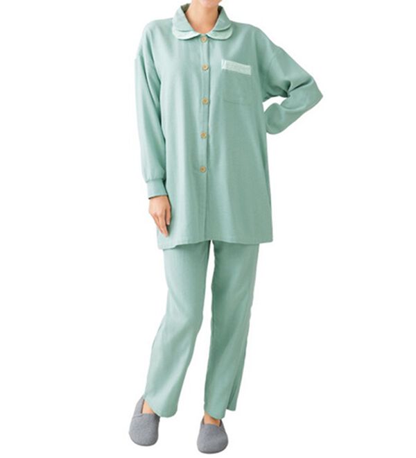 LAVIENNE（ラヴィエンヌ）の「あったか肌側綿１００％ガーゼパジャマ（パジャマ・ルームウェア）」｜詳細画像