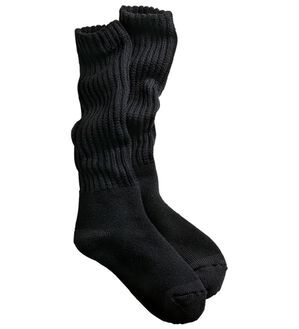 「＜グンゼ＞アセドロンウール入りパイルソックス（靴下・ストッキング）」｜ブラック