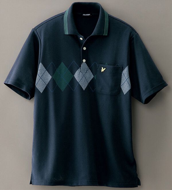 「選べるブランドデザインポロシャツ（メンズポロシャツ）」｜ネイビ－