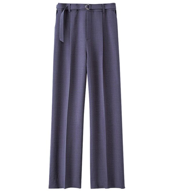 BELLUNA（ベルーナ）の「ヒンヤリ爽快！麻調ビンテージワイドパンツ（ワイドパンツ・ガウチョ）」｜詳細画像