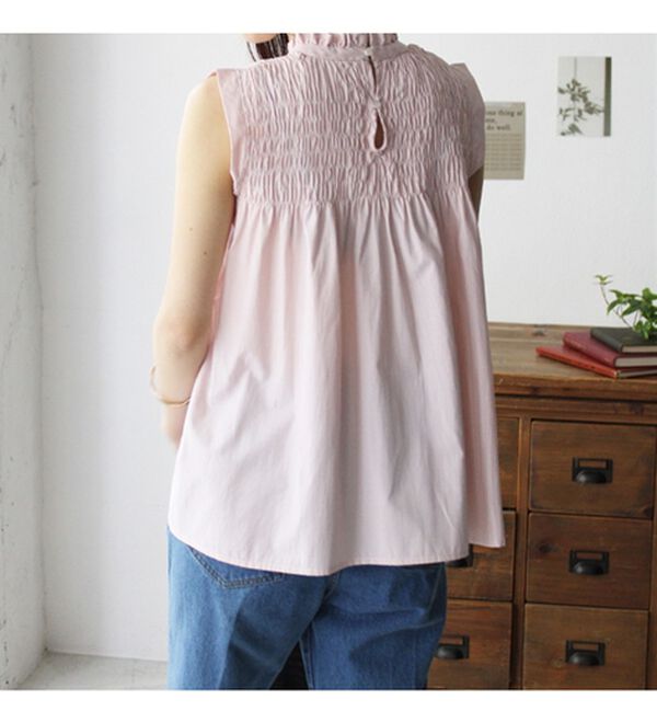 GeeRA（ジーラ）の「ストライプシャーリングブラウス（アンサンブル）」｜詳細画像