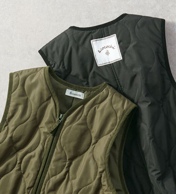 BELLUNA（ベルーナ）の「＜＆ｃｏｃｏｃｈｉ＞中わたロングキルトベスト（ベスト）」｜詳細画像