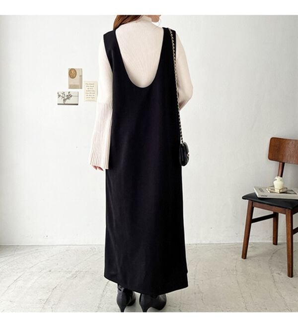 GeeRA（ジーラ）の「楽ちん！ストレッチ前後２ＷＡＹジャンパースカート（ジャンパースカート）」｜詳細画像