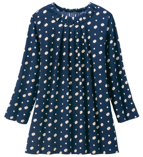 ルフラン（ルフラン）の「涼しくてブラウス見え！プルオーバー（カットソー）」｜7分袖 ネイビー系