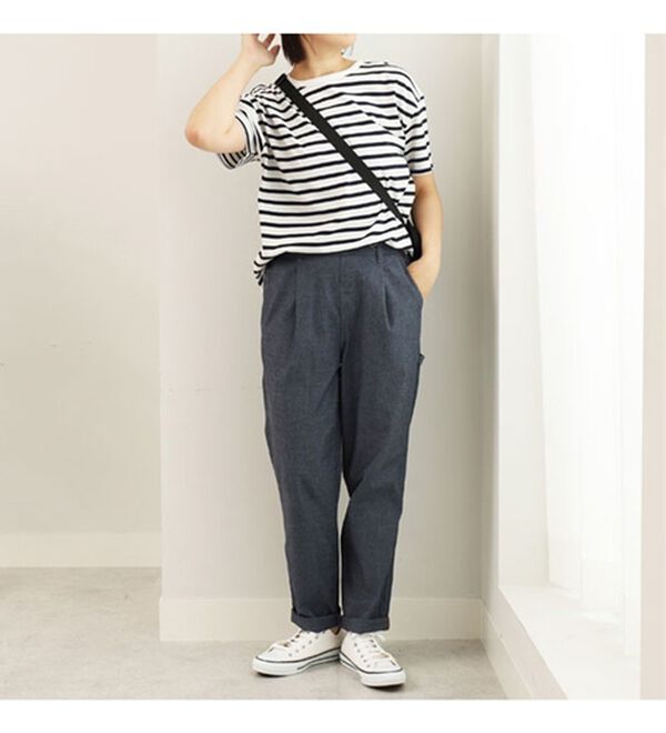 BELLUNA（ベルーナ）の「＜ｓｏｒａｆｕｋｕ＞ペインターテーパードパンツ（テーパードパンツ）」｜詳細画像