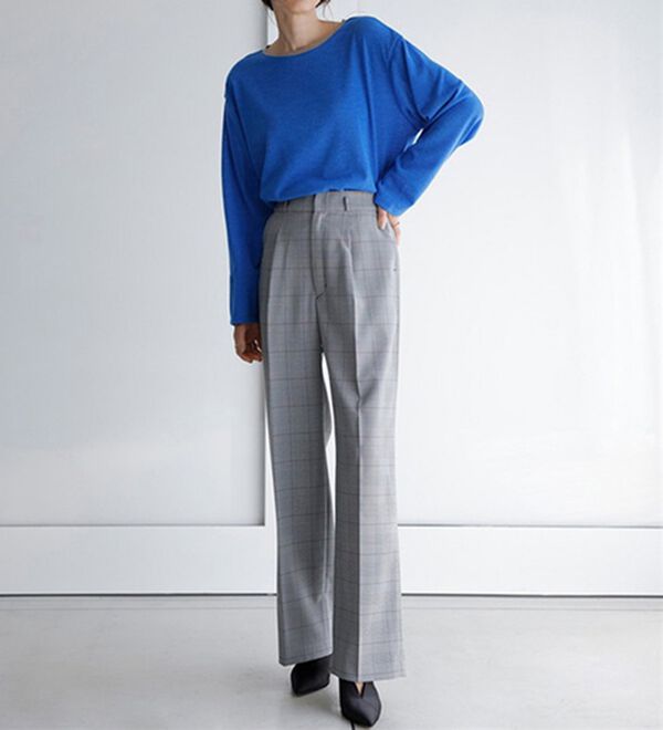 RANAN（ラナン）の「配色使いニットソープルオーバー（カットソー）」｜詳細画像