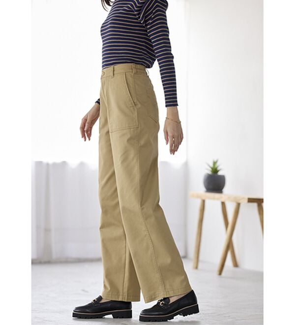 BELLUNA（ベルーナ）の「大人のきれいめベイカーチノパンツ（フルレングスパンツ）」｜詳細画像