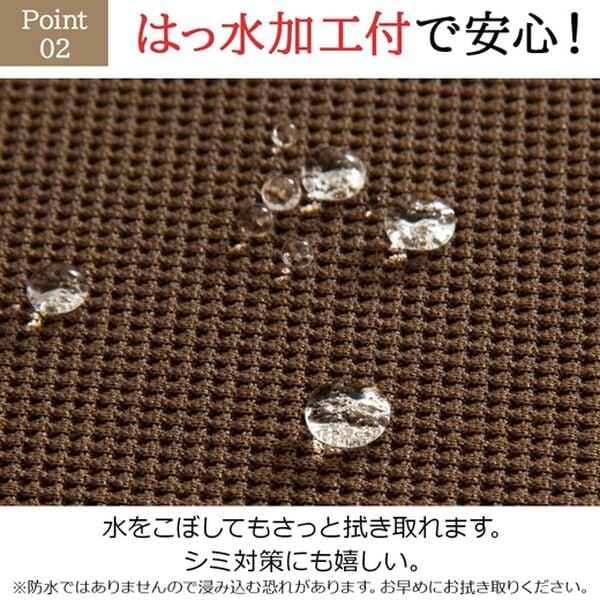 「はっ水ひっかかりにくいソファカバー＜ソファーカバー・洗える・伸縮＞＜肘あり・２人掛け＞（ソファーカバー）」｜詳細画像