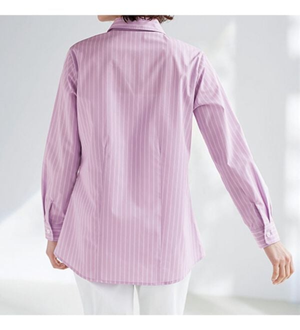 BELLUNA（ベルーナ）の「【選べる袖丈】洗える！ストレッチイージーケアシャツ（シャツ）」｜詳細画像