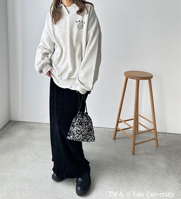 GeeRA（ジーラ）の「FIRSTMOOD別注【ＹＡＬＥ】裏起毛オーバーサイズスキッパースウェット（トレーナー・スウェット）」｜詳細画像