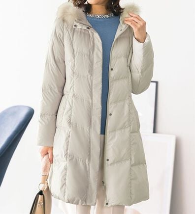 ルフラン（ルフラン）の「こだわりシルエットのファー付ダウン（ロングコート）」
