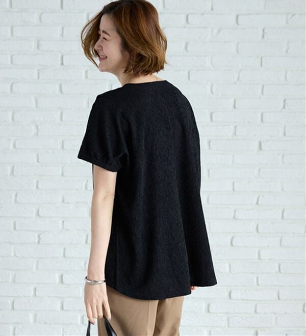 BELLUNA（ベルーナ）の「楊柳素材ドルマンプルオーバー（カットソー）」｜詳細画像