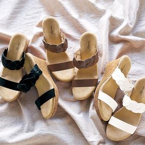 RANAN（ラナン）の「クロス編みデザインウェッジサンダル（サンダル・ミュール）」｜詳細画像