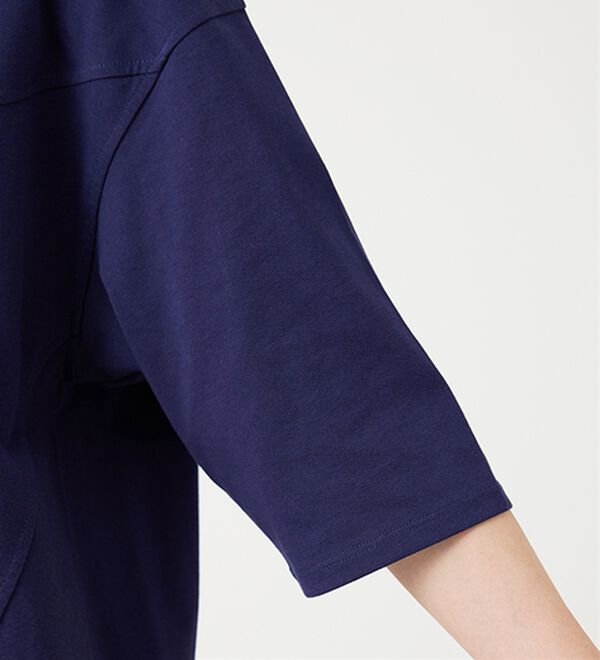 BELLUNA（ベルーナ）の「ヒンヤリ冷感！切替デザインプルオーバー（カットソー）」｜詳細画像