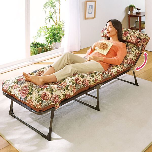 「リバーシブル！枕・ごろ寝座布団付リクライニングベッド（ベッド）」｜詳細画像