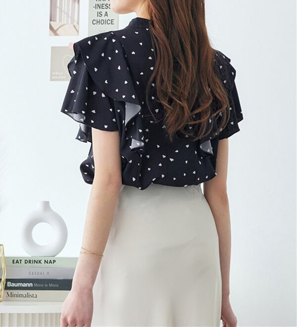 alotta（アロッタ）の「フリルデザインブラウス（ブラウス）」｜詳細画像