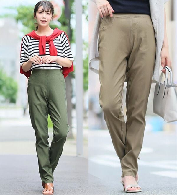 大きいサイズ】【M～8L】【接触冷感】ストレッチ美脚レギンスパンツ