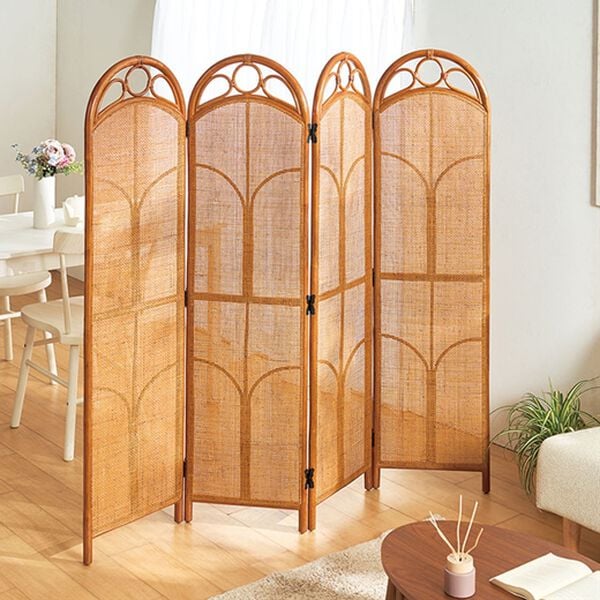 「籐間仕切りスクリーン（その他日用品）」｜1