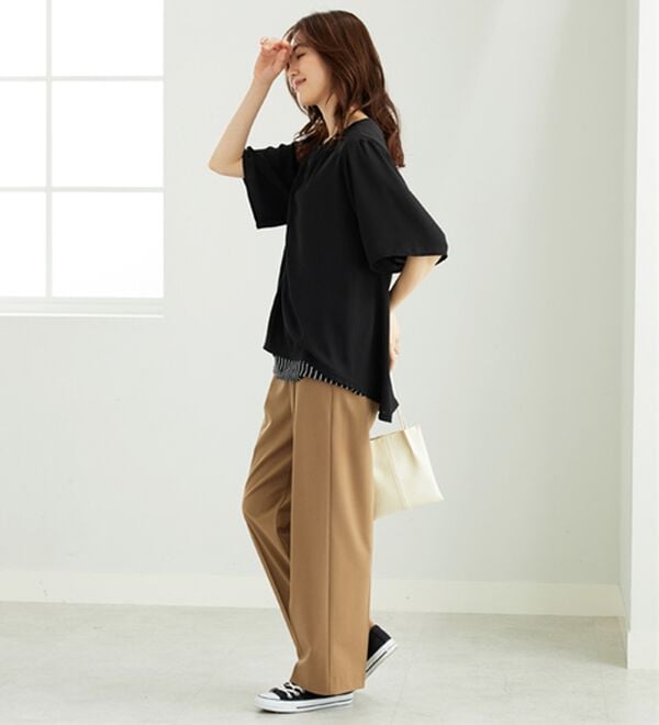 BELLUNA（ベルーナ）の「シフォン重ねレイヤードチュニック（チュニック）」｜詳細画像