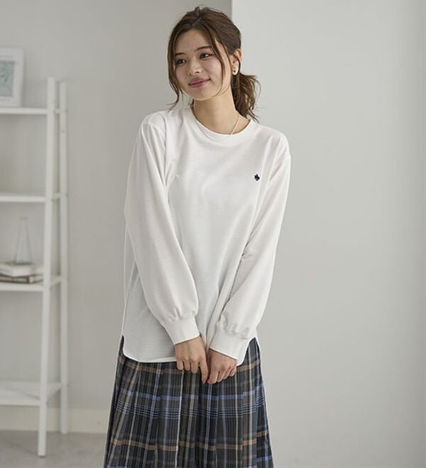 BELLUNA（ベルーナ）の「【ＰＯＬＯ　ＢＣＳ】ミニ裏毛素材デザイントップス（カットソー）」｜詳細画像