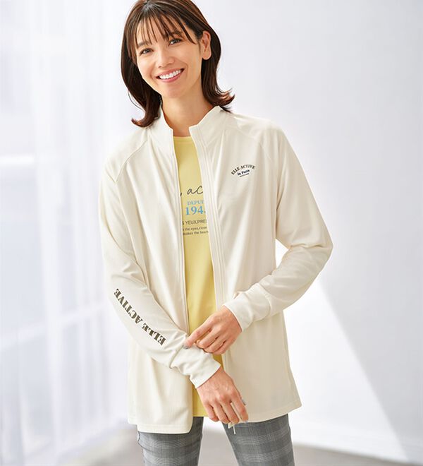 BELLUNA（ベルーナ）の「＜ＥＬＬＥ　Ａｃｔｉｖｅ＞気化冷却ラッシュガードジャケット（その他ジャケット）」｜詳細画像
