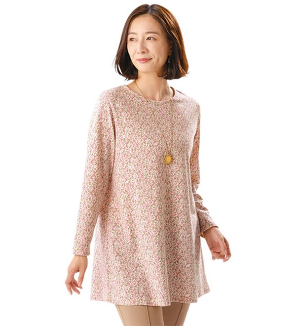 ルフラン（ルフラン）の「【４色組】あったか小花柄プルオーバー（カットソー）」｜詳細画像