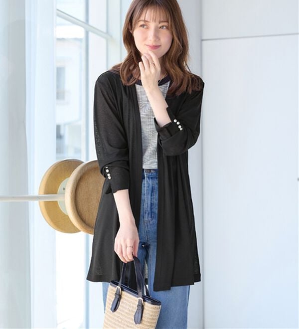 alotta（アロッタ）の「さらっと軽い！シアートッパーカーディガン（その他カーディガン）」｜詳細画像