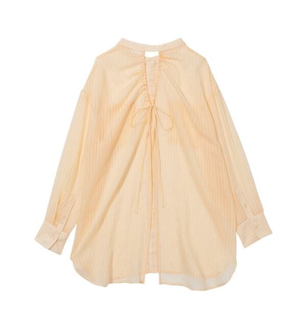 GeeRA（ジーラ）の「シアー素材ストライプマルチウェイシャツ（シャツ）」｜詳細画像