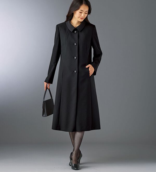 BELLUNA（ベルーナ）の「はっ水加工フォーマルコート（ライナー付）（ブラックフォーマル（喪服・礼服））」｜詳細画像