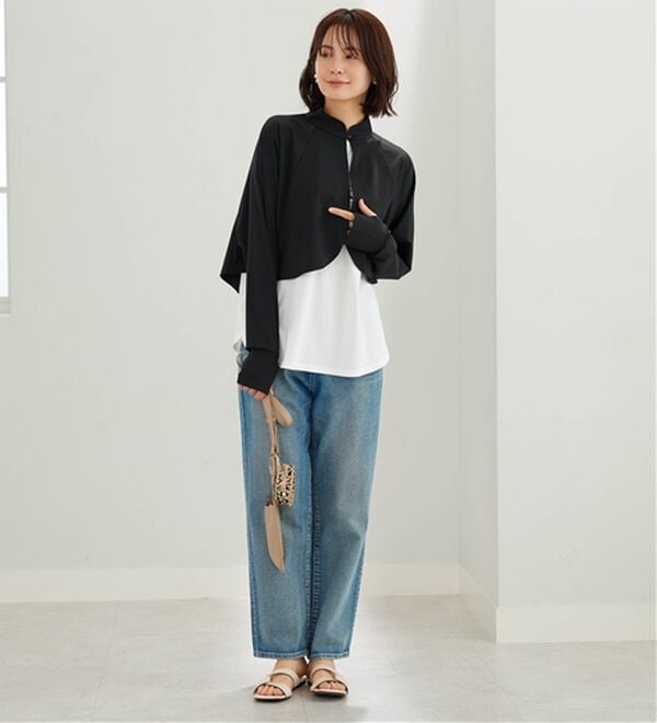 BELLUNA（ベルーナ）の「ヒンヤリ爽快！スタンド衿ボレロ（その他カーディガン）」｜詳細画像