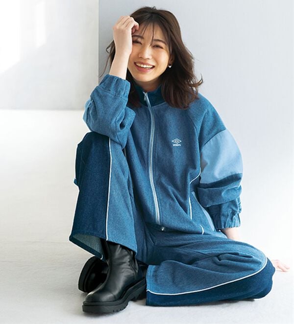 BELLUNA（ベルーナ）の「【ｕｍｂｒｏ】切替デニムジャケット（ブルゾン）」｜詳細画像