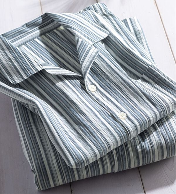 「綿１００％楊柳パジャマ（メンズルームウェア）」｜詳細画像