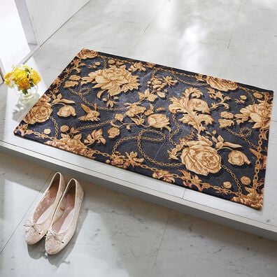 「イタリア製ジャカード織マット「ベルサイユ」（玄関マット）」