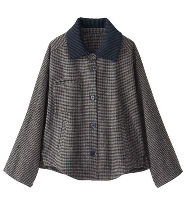 BELLUNA（ベルーナ）の「ロングコートまではいらない日に　ウール調ショートコート（ショートコート）」｜詳細画像