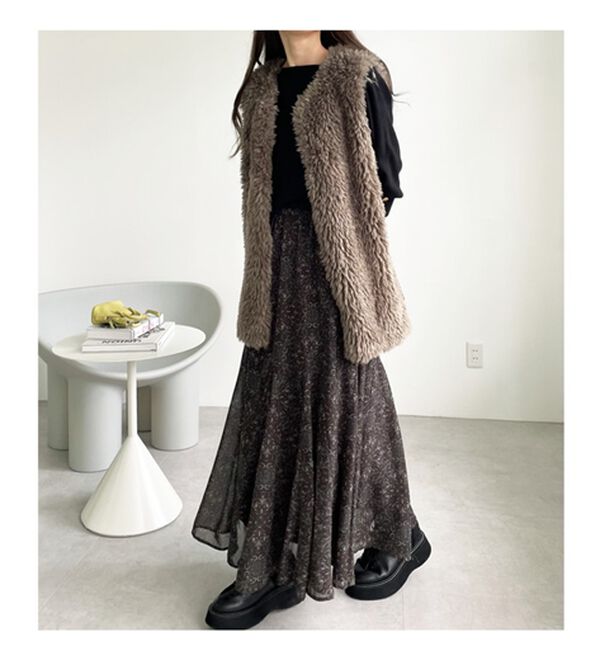 GeeRA（ジーラ）の「切替フレアーロングスカート（ロングスカート）」｜詳細画像